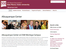 Tablet Screenshot of abq.nmsu.edu