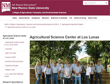 Tablet Screenshot of loslunassc.nmsu.edu