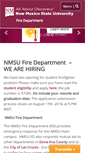 Mobile Screenshot of fire.nmsu.edu