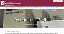 Desktop Screenshot of english.nmsu.edu