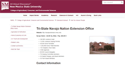 Desktop Screenshot of navajoextension.nmsu.edu