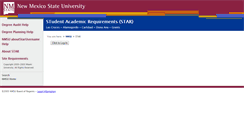 Desktop Screenshot of degreeaudit.nmsu.edu