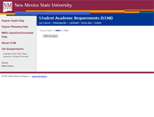 Tablet Screenshot of degreeaudit.nmsu.edu