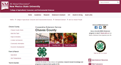 Desktop Screenshot of chaves-extension.nmsu.edu
