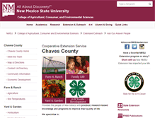 Tablet Screenshot of chaves-extension.nmsu.edu