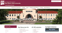 Desktop Screenshot of hr.nmsu.edu
