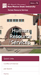 Mobile Screenshot of hr.nmsu.edu