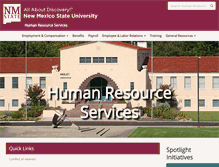 Tablet Screenshot of hr.nmsu.edu