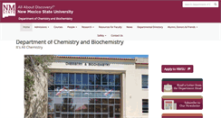Desktop Screenshot of chemistry.nmsu.edu