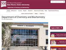 Tablet Screenshot of chemistry.nmsu.edu
