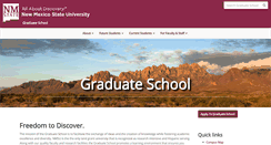 Desktop Screenshot of gradschool.nmsu.edu
