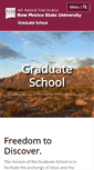 Mobile Screenshot of gradschool.nmsu.edu