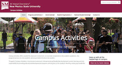 Desktop Screenshot of campusactivities.nmsu.edu