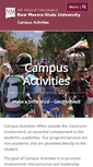 Mobile Screenshot of campusactivities.nmsu.edu