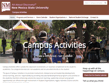 Tablet Screenshot of campusactivities.nmsu.edu