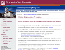 Tablet Screenshot of de.nmsu.edu