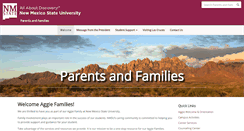 Desktop Screenshot of families.nmsu.edu
