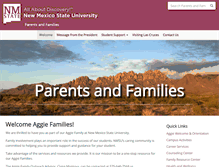 Tablet Screenshot of families.nmsu.edu
