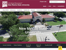 Tablet Screenshot of nmsu.edu