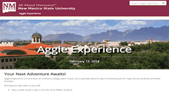 Desktop Screenshot of aggie-experience.nmsu.edu