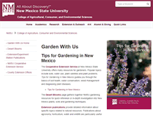 Tablet Screenshot of gardenwithus.nmsu.edu