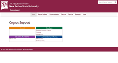 Desktop Screenshot of cognossupport.nmsu.edu