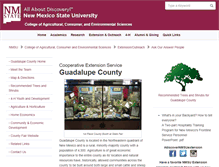 Tablet Screenshot of guadalupeextension.nmsu.edu