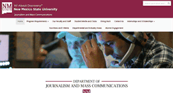 Desktop Screenshot of journalism.nmsu.edu