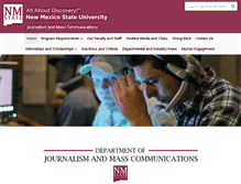 Tablet Screenshot of journalism.nmsu.edu