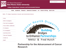 Tablet Screenshot of cancer.nmsu.edu
