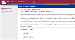 Desktop Screenshot of print.nmsu.edu