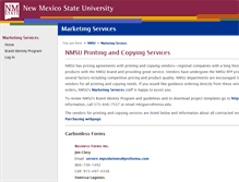 Tablet Screenshot of print.nmsu.edu