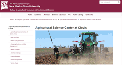 Desktop Screenshot of clovissc.nmsu.edu