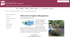 Desktop Screenshot of irrigationmanagement.nmsu.edu