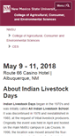 Mobile Screenshot of indianlivestock.nmsu.edu