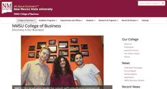 Desktop Screenshot of business.nmsu.edu