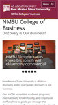 Mobile Screenshot of business.nmsu.edu