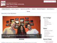 Tablet Screenshot of business.nmsu.edu