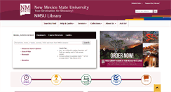 Desktop Screenshot of library.nmsu.edu