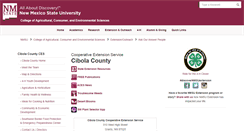Desktop Screenshot of cibolaextension.nmsu.edu