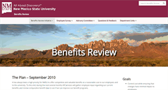 Desktop Screenshot of benefitsreview.nmsu.edu