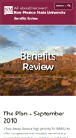 Mobile Screenshot of benefitsreview.nmsu.edu