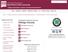 Tablet Screenshot of hidalgoextension.nmsu.edu