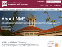 Tablet Screenshot of about.nmsu.edu