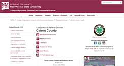 Desktop Screenshot of catronextension.nmsu.edu