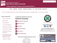 Tablet Screenshot of catronextension.nmsu.edu