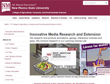 Tablet Screenshot of mediaproductions.nmsu.edu