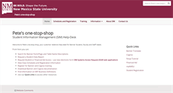 Desktop Screenshot of onestop.nmsu.edu