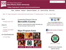 Tablet Screenshot of bernalilloextension.nmsu.edu