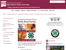 Tablet Screenshot of donaanaextension.nmsu.edu